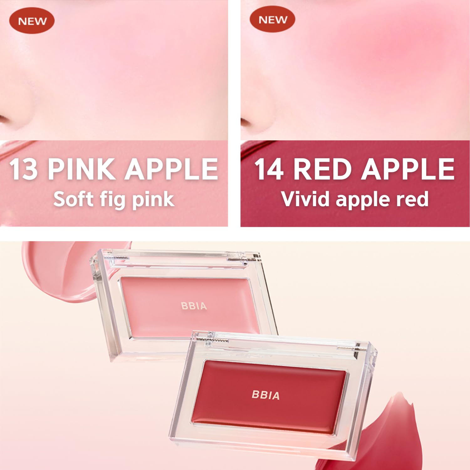 BBIA blush on model cheeks showing even color and long-lasting wear