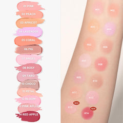 BBIA swatch of Downy Pink Apple on forearm showing true pigmented color