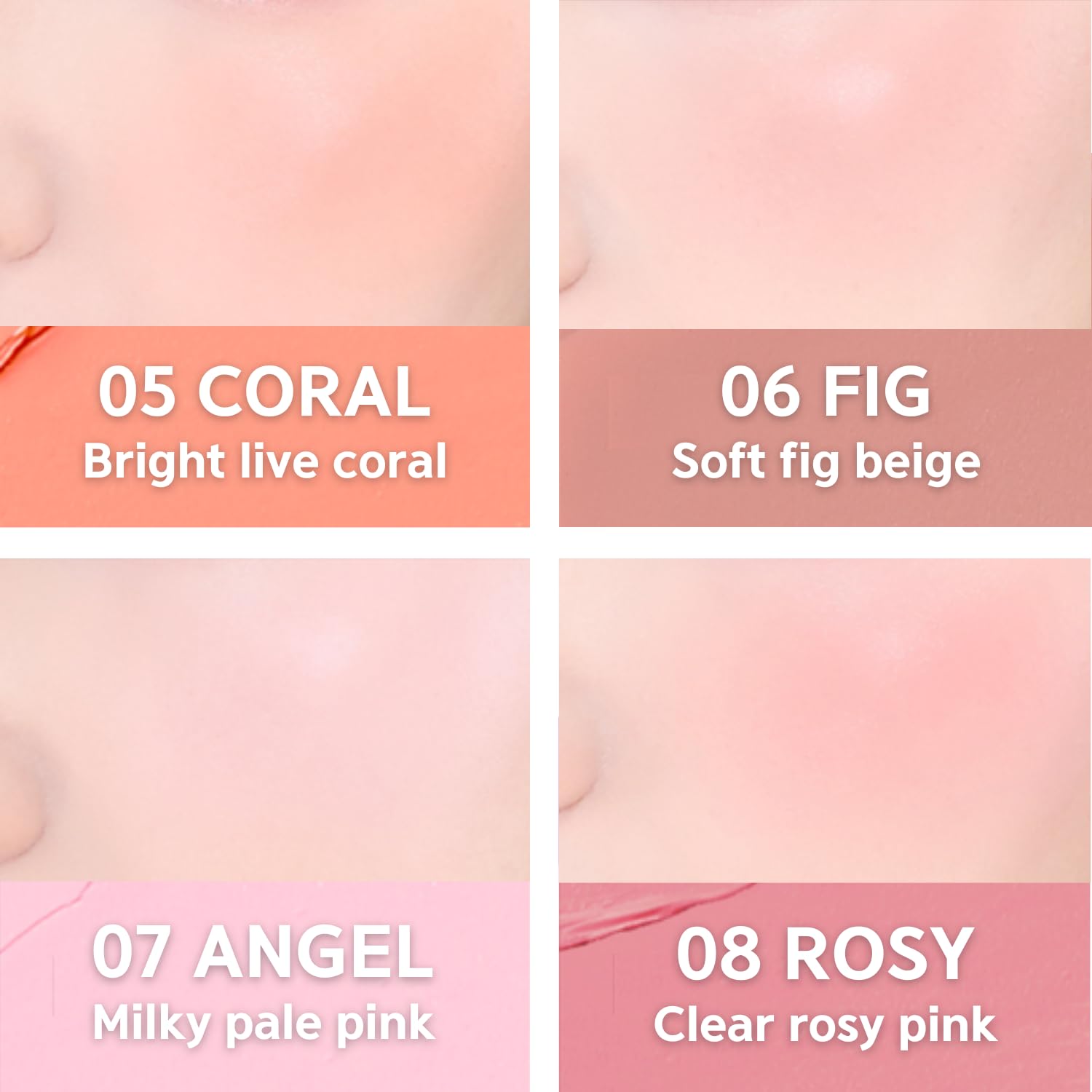 BBIA finger application showing fast blending and natural finish benefit