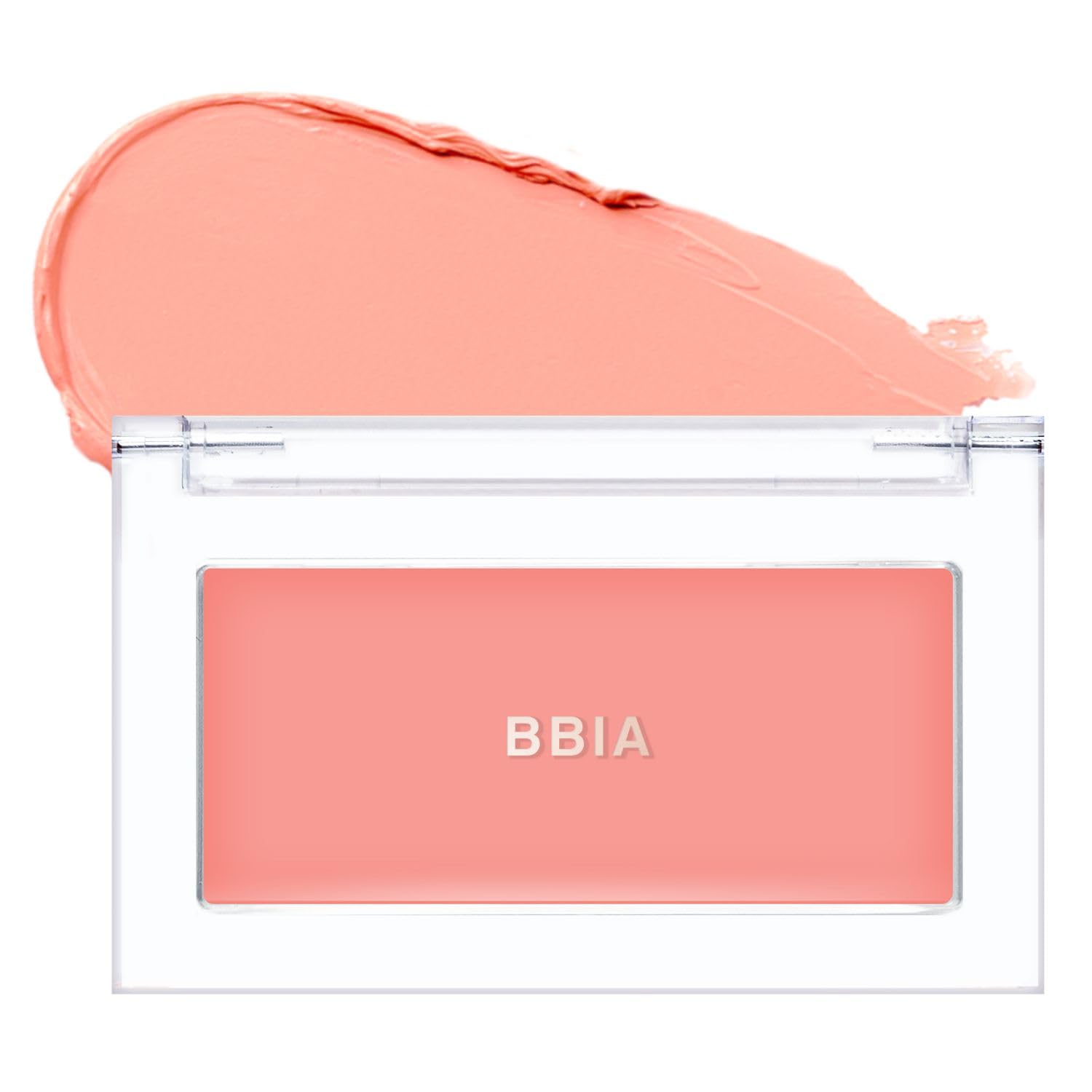 BBIA compact front view showing downy peach shade and travel-friendly design