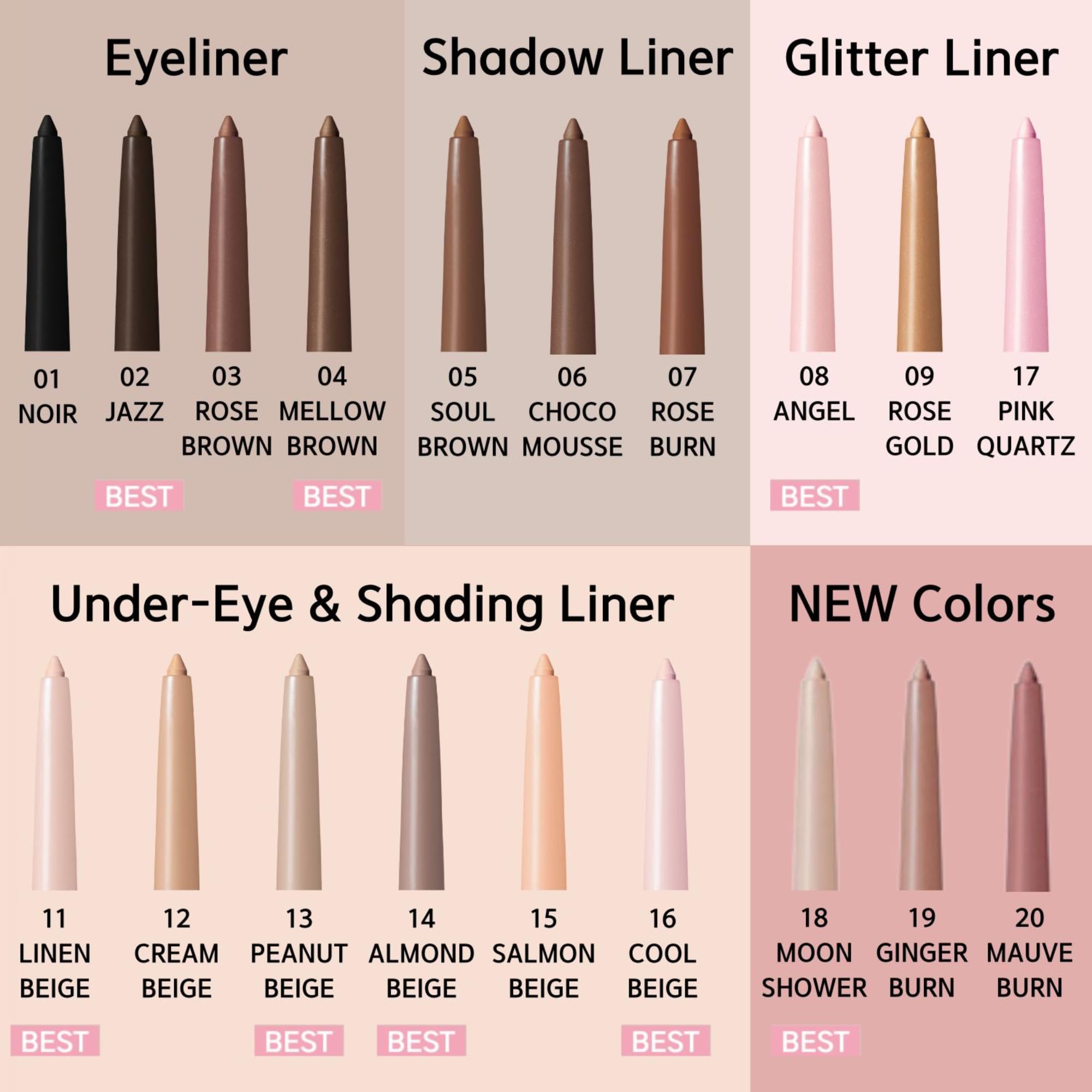 BBIA Linen Beige swatch on skin illustrating neutral tone that brightens the eye