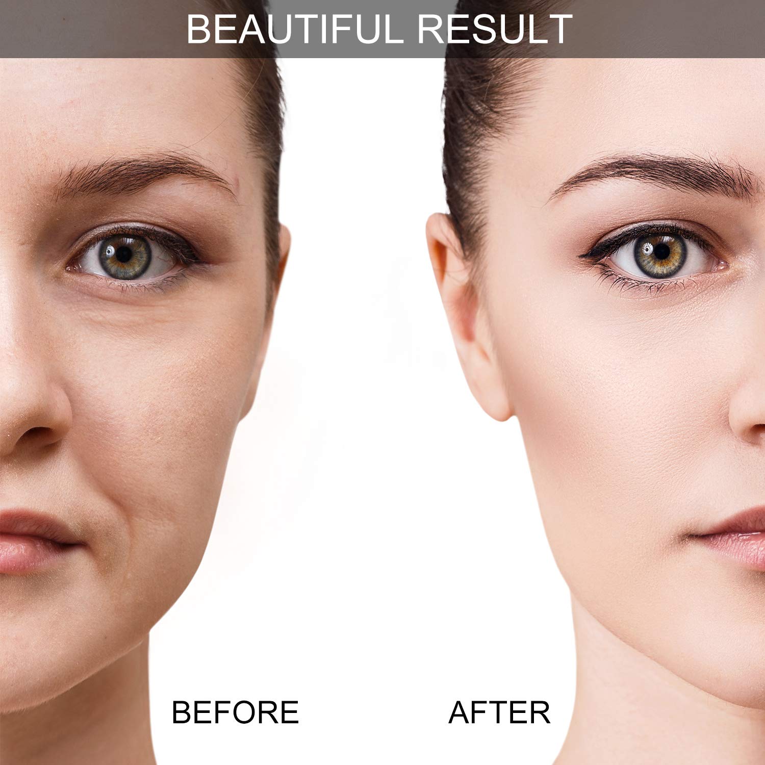 BBTO cup in use on cheek illustrating gentle suction and improved product absorption