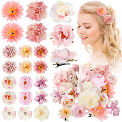 BBTO front view of pink and white rose clips showing set layout and benefit