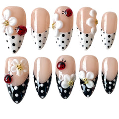 BByogooz front packaging showing complete press-on nail set, ready to wear