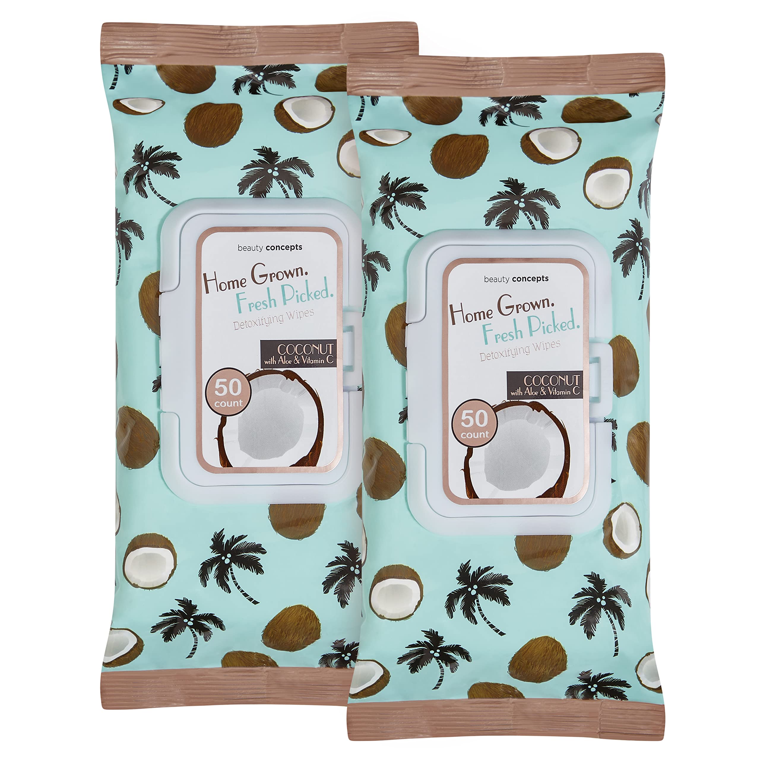 B.C Beauty Concepts front packaging showing two-pack and coconut branding for convenience