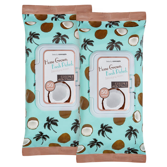 B.C Beauty Concepts front packaging showing two-pack and coconut branding for convenience