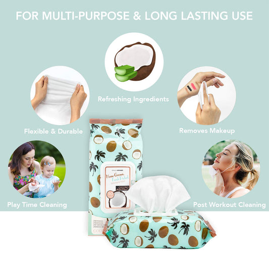 B.C Beauty Concepts open pack with visible moist wipe demonstrating easy single-handed access