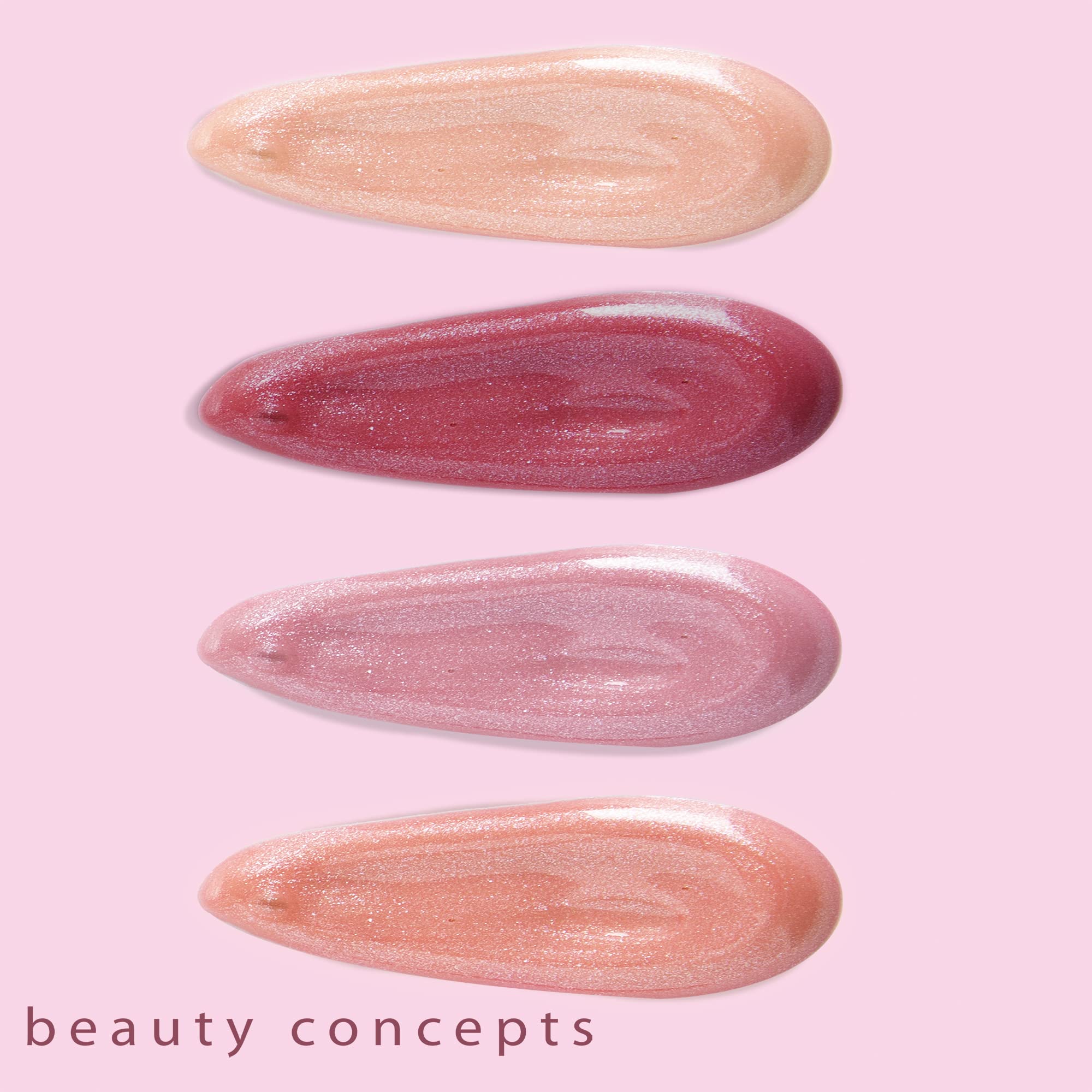 B.C BEAUTY CONCEPTS size comparison with hand to show compact, travel-ready tubes