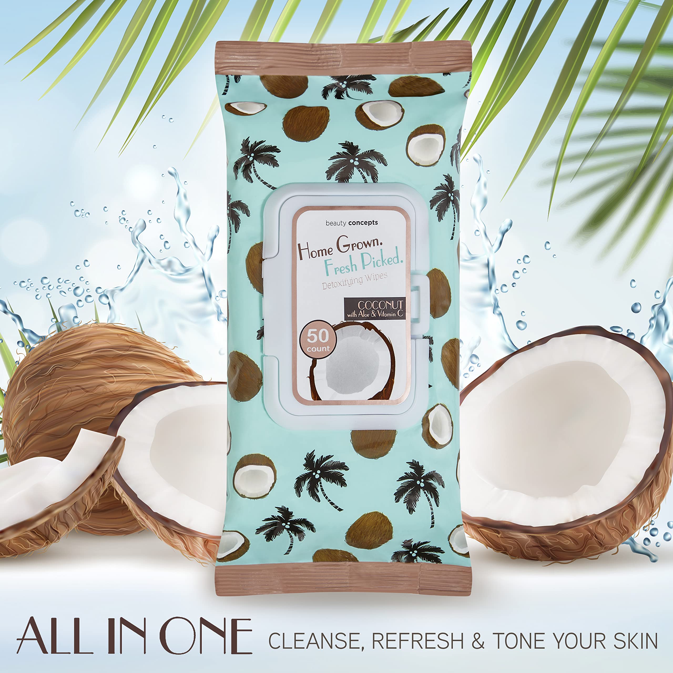 B.C Beauty Concepts close-up of wipe texture illustrating soft fabric for gentle cleansing