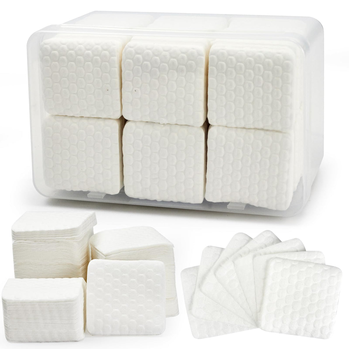 Bcowos front packaging showing 540 lint free nail wipes and brand label for convenience