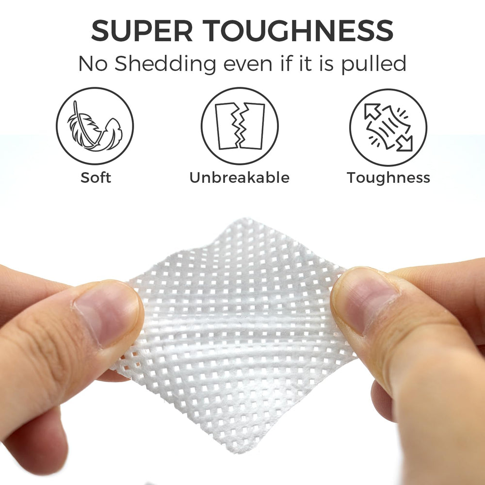 Bcowos pad absorbing remover liquid demonstrating fast polish removal benefit