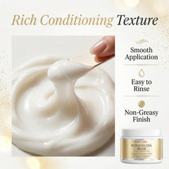 BCYXLR after use glossy hair showing improved smoothness and shine