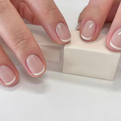 BDKAIWU front packaging showing white French tips and glossy finish benefits