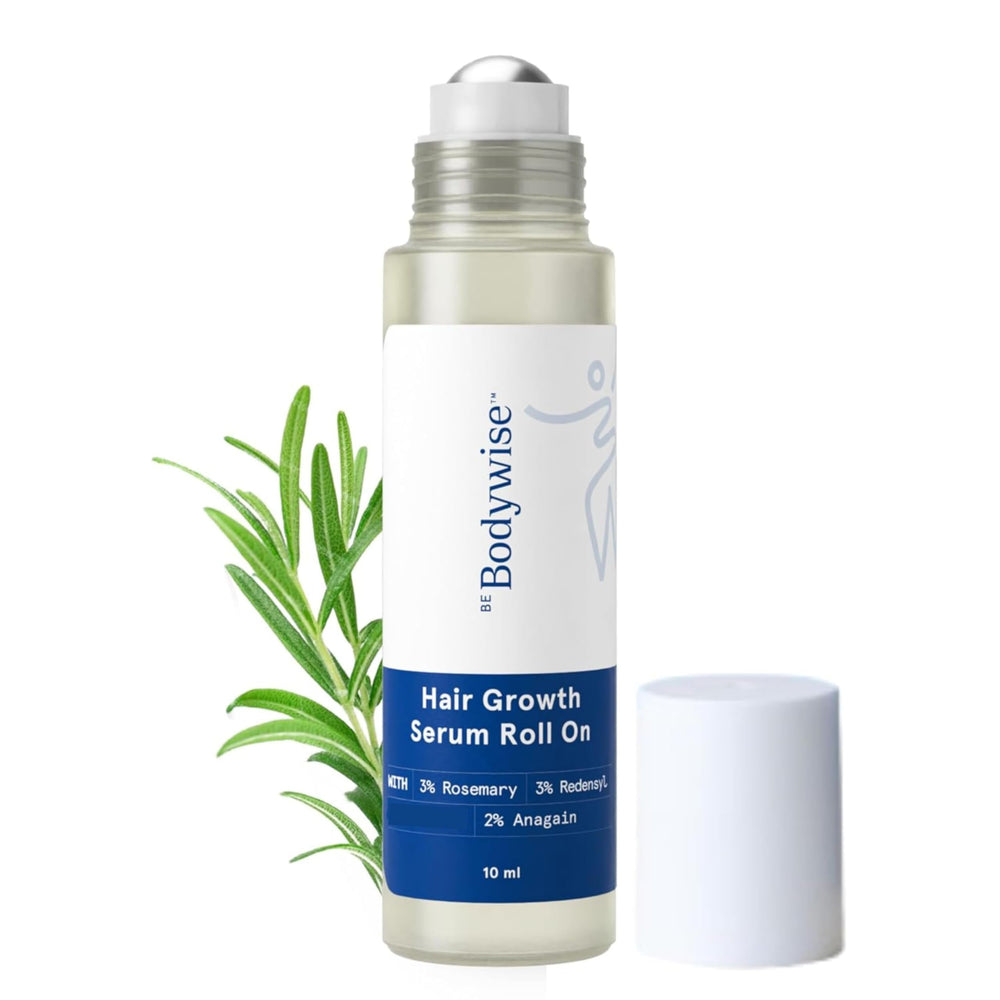 Be Bodywise roll-on front packaging showing compact 10ml tube and branding benefit