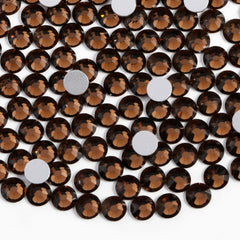 BEADSLAND close-up of faceted glass rhinestone showing sparkle and precision cut