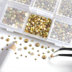 BEADSLAND close-up of crystal cuts and sparkle for precise detailing