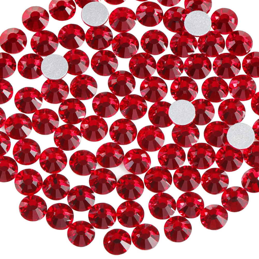 BEADSLAND close-up of rhinestone facets showing precise cut and intense sparkle