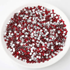 BEADSLAND rhinestones applied to nails demonstrating secure adhesion and shine