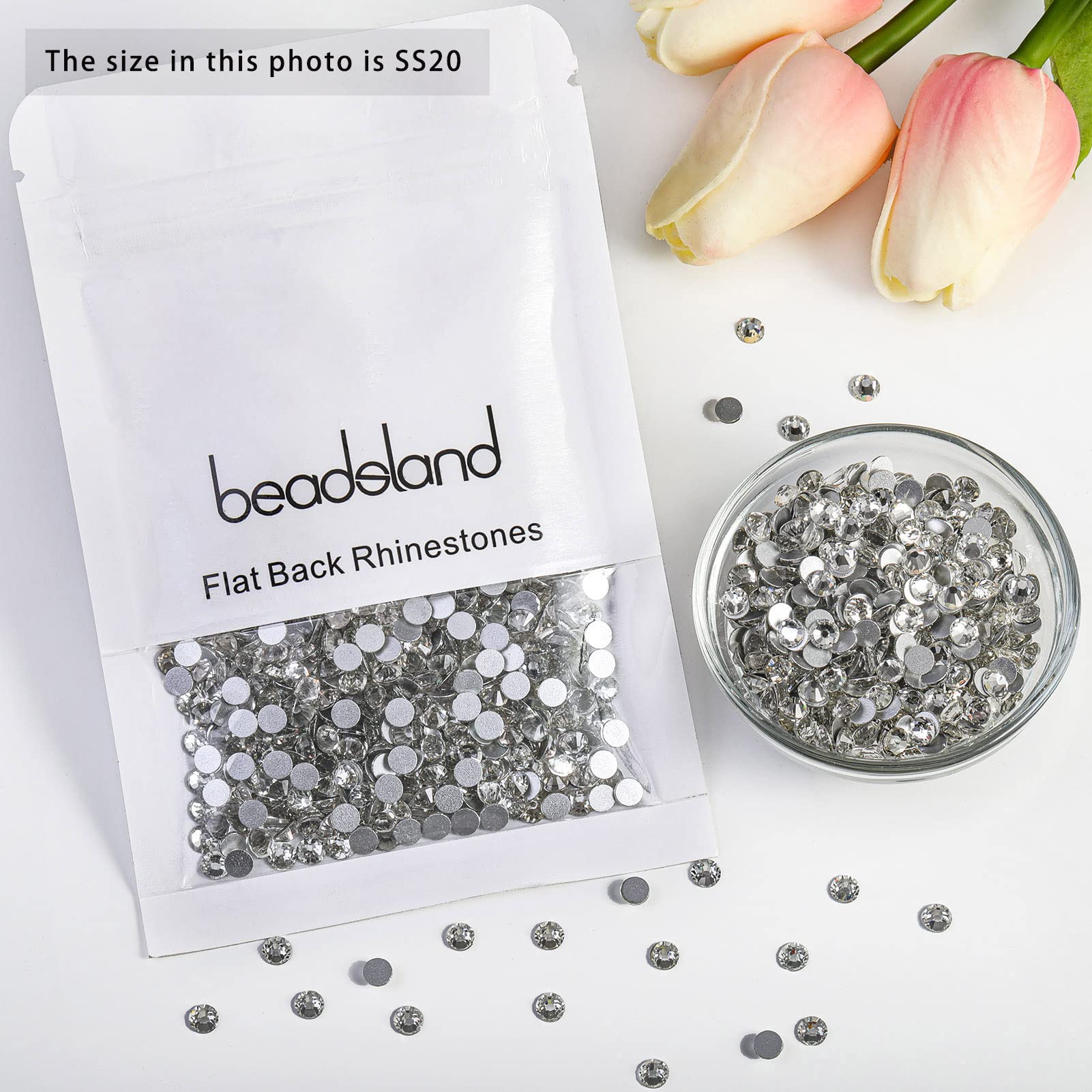 BEADSLAND embellished phone case using crystals to show decorative effect