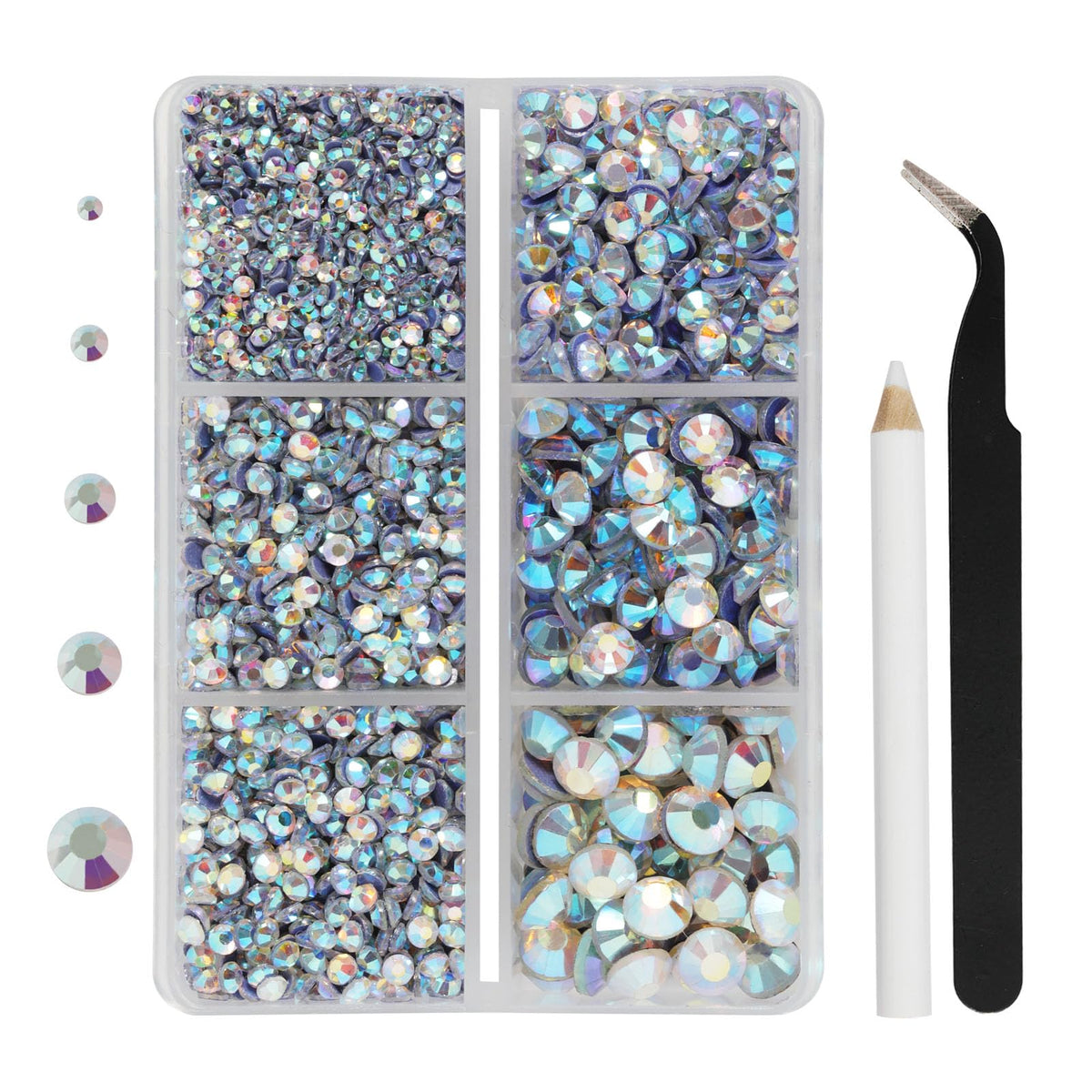 BEADSLAND front packaging showing crystal AB kit and tools for easy selection