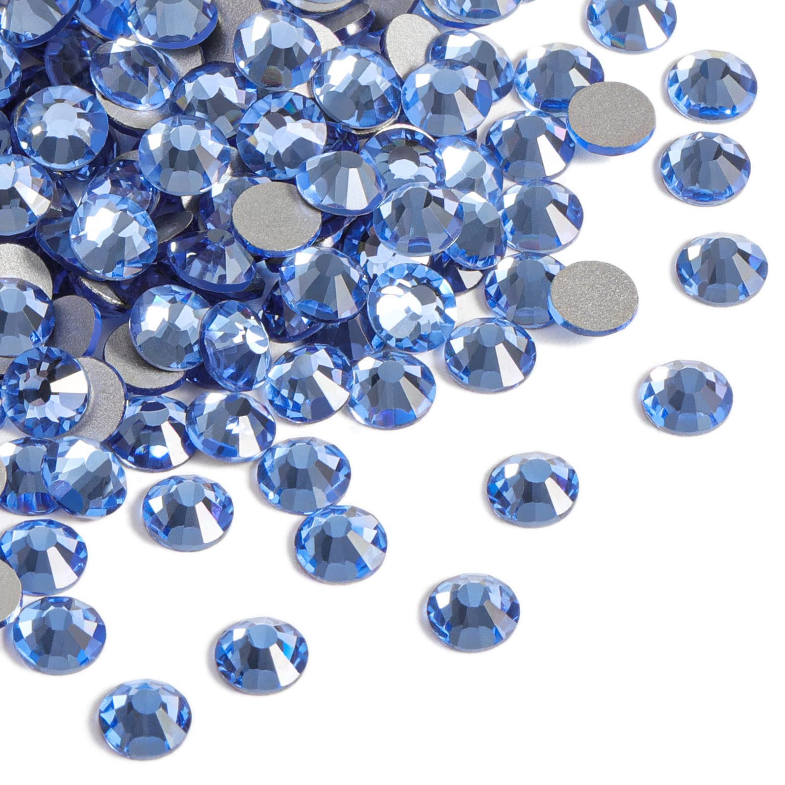 BEADSLAND front pack of light blue rhinestones showing quantity benefit