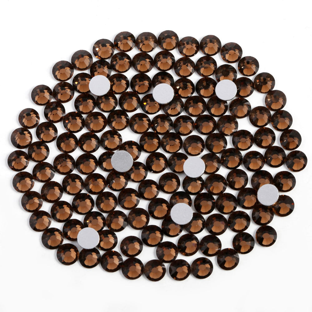 BEADSLAND front packaging showing 1440 smoked topaz rhinestones and quantity benefit