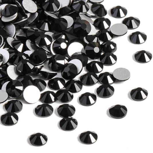BEADSLAND front pack of jet black rhinestones showing quantity and size for reliable supply