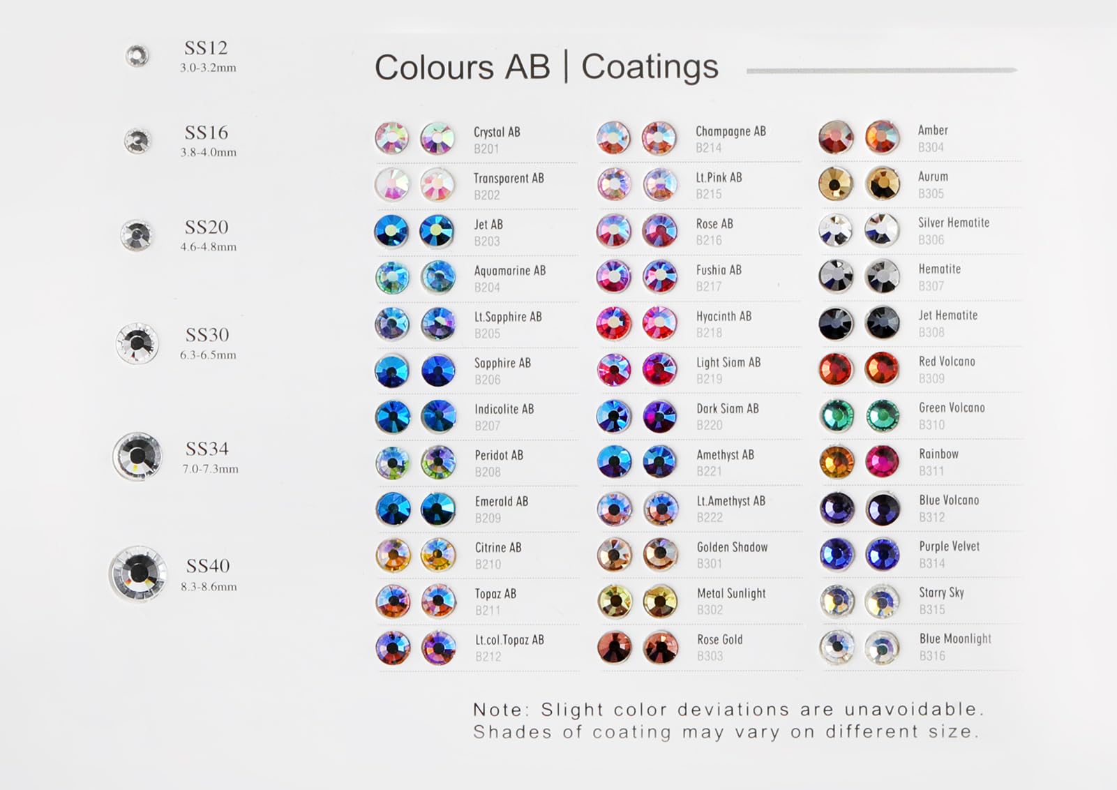 BEADSLAND sample card on a craft table showing inspiration and easy ordering reference