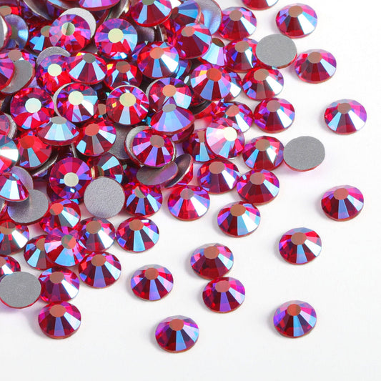 BEADSLAND front pack of 2880 Light Siam AB rhinestones shows quantity and color