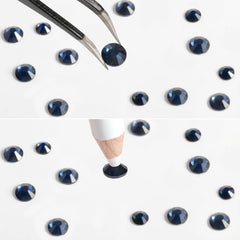 BEADSLAND rhinestones applied on manicure showing decorative effect and pro-level finish