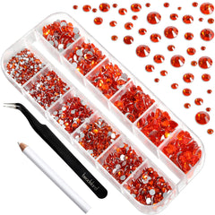 BEADSLAND organized grid case keeping each rhinestone size separated for convenience