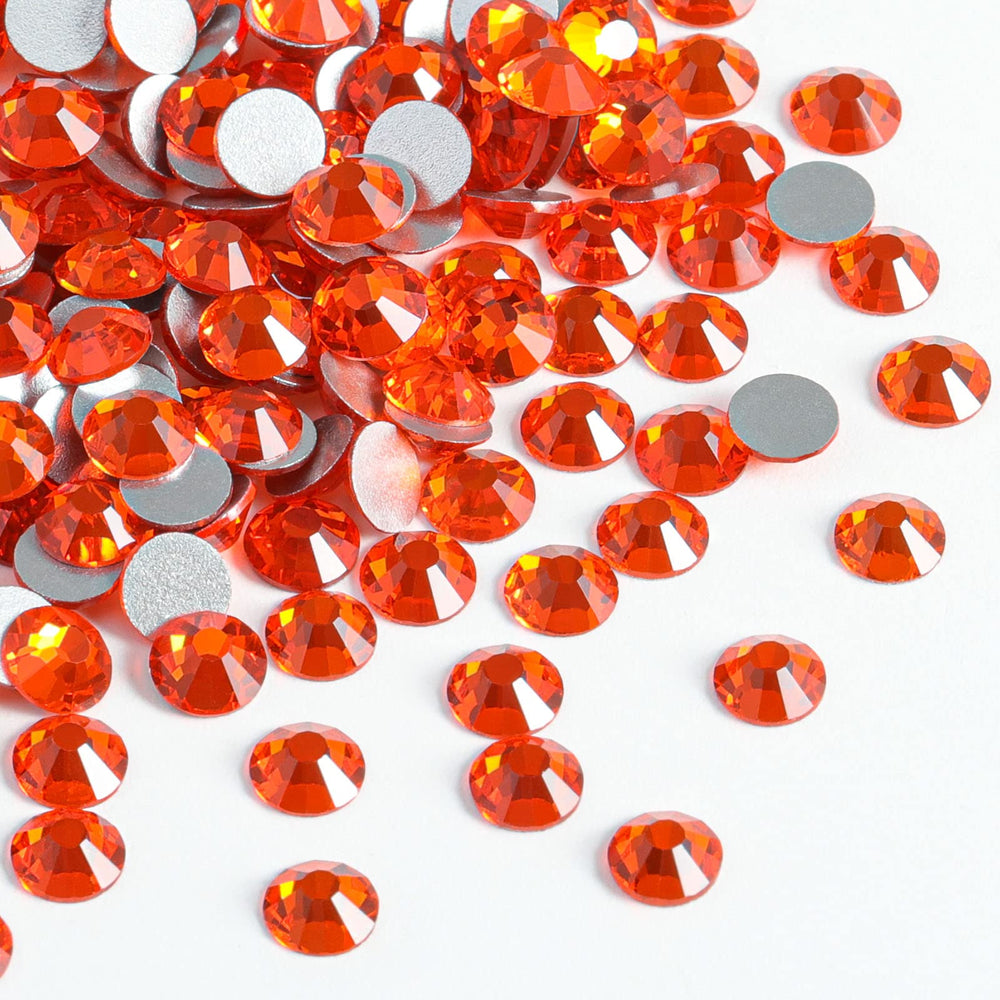 BEADSLAND front packaging showing 2880 orange rhinestones, clear count visible benefit