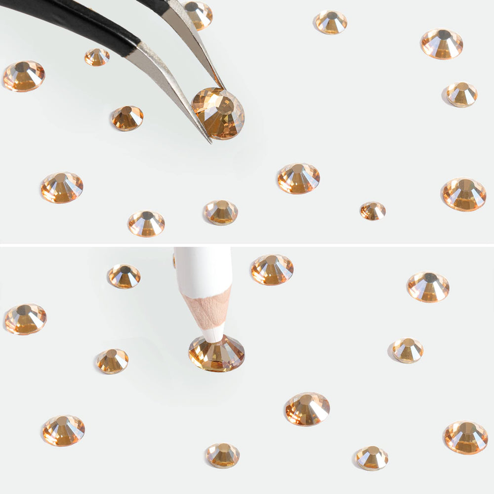 BEADSLAND rhinestones on nail art demonstrating secure, decorative accents and polished finish
