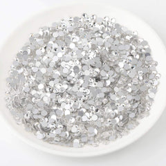 BEADSLAND rhinestones applied on a nail design showing precision and durable shine