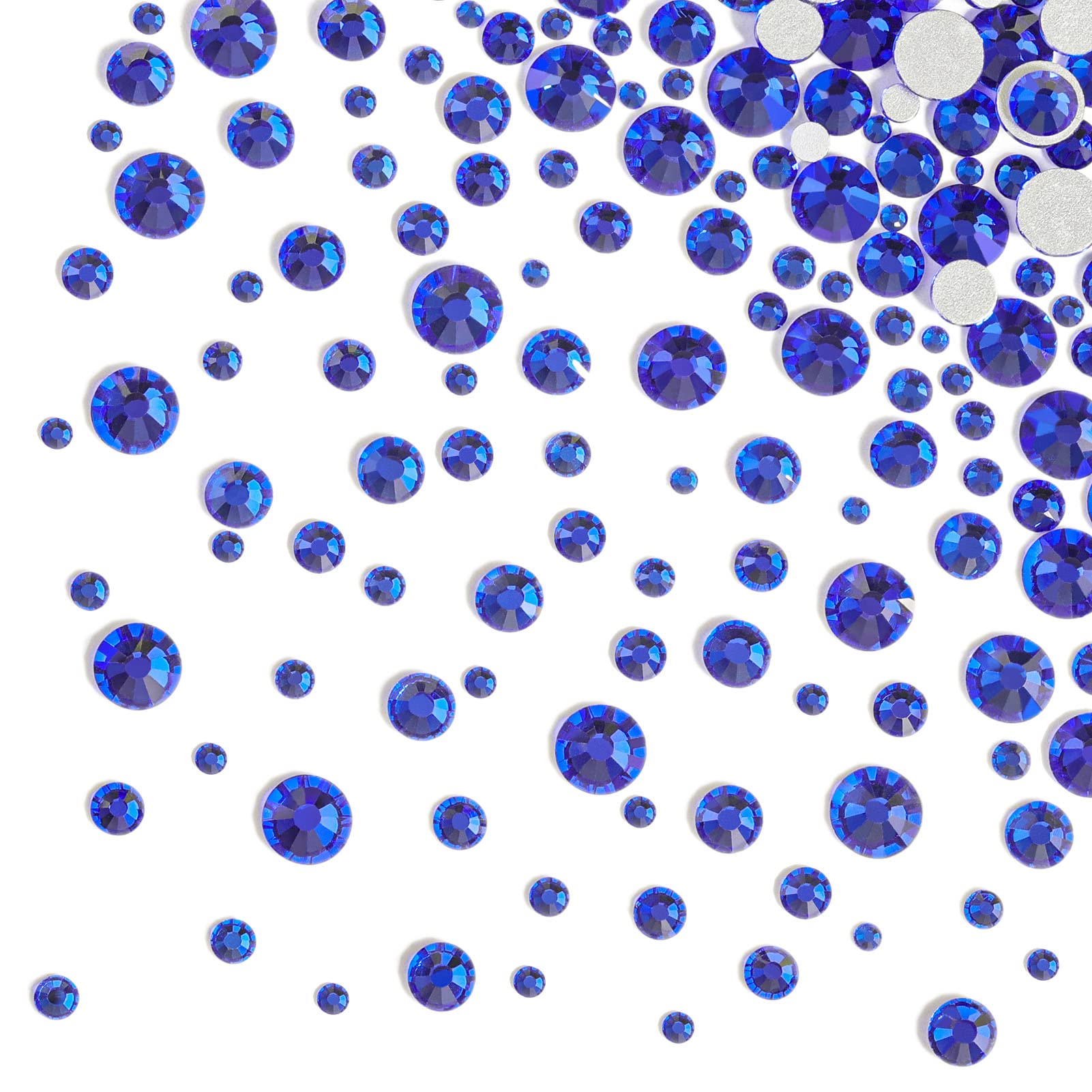 BEADSLAND rhinestones decorating a dress hem showing durable, decorative fabric embellishment