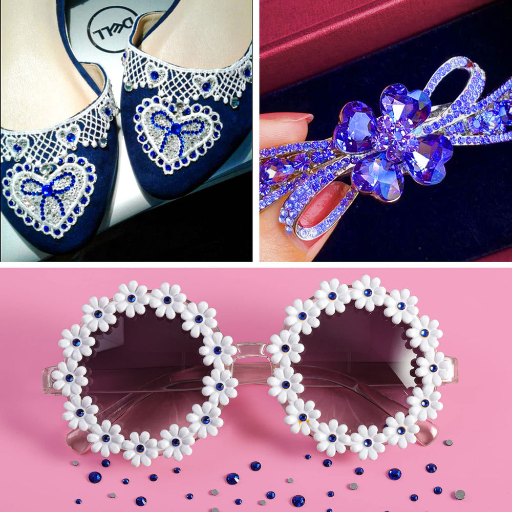BEADSLAND rhinestones beside a ruler to show SS16 size and bulk 2880-piece quantity