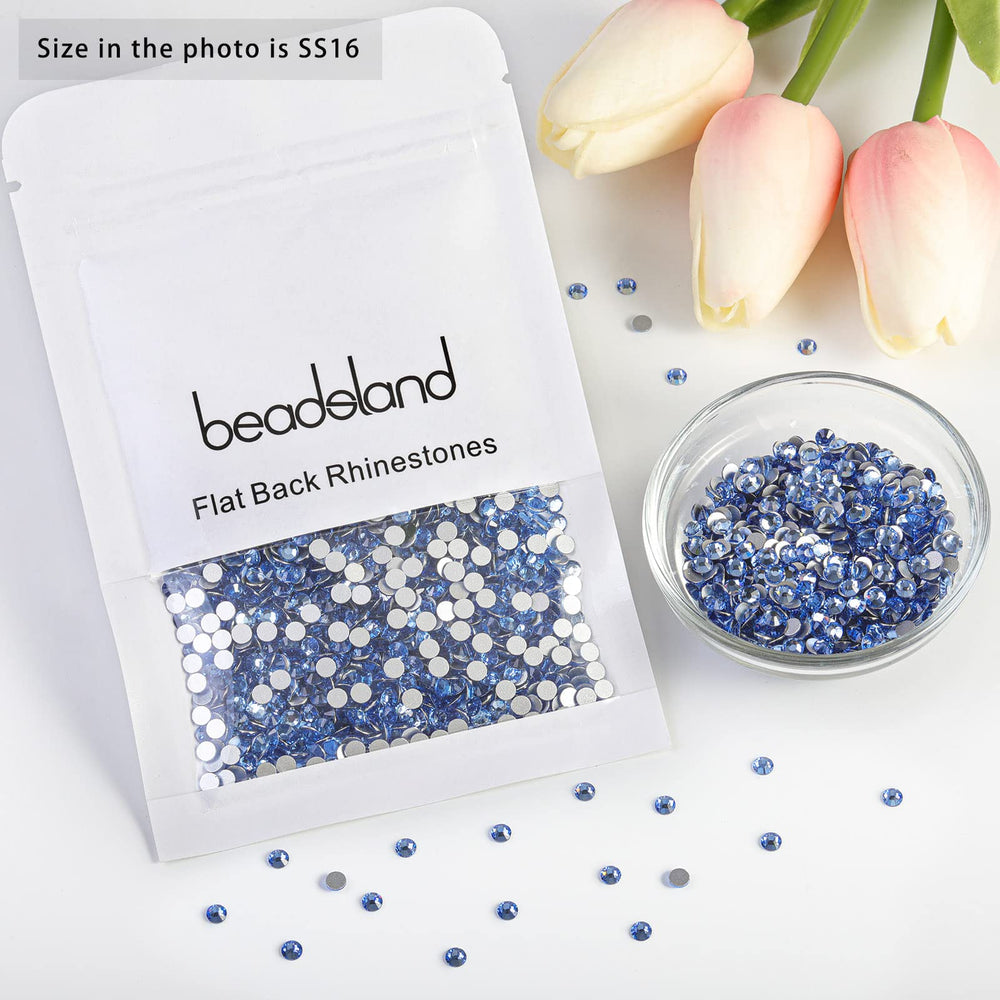 BEADSLAND size comparison showing 3.8–4.0mm scale for design planning