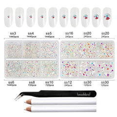 BEADSLAND sorted compartments with ten sizes visible for quick selection and organization
