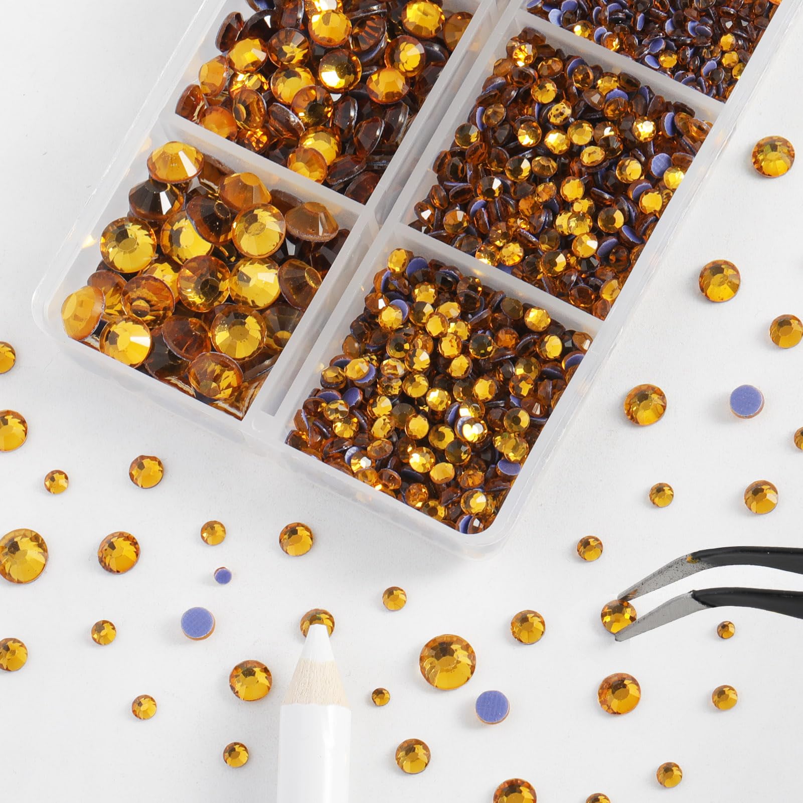 BEADSLAND rhinestones being heat-applied with iron demonstrating secure bond