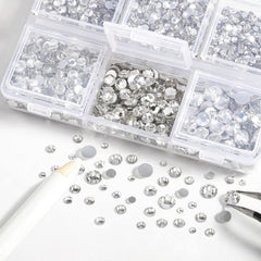 BEADSLAND metal tweezers and wax pencil included for accurate rhinestone placement and control