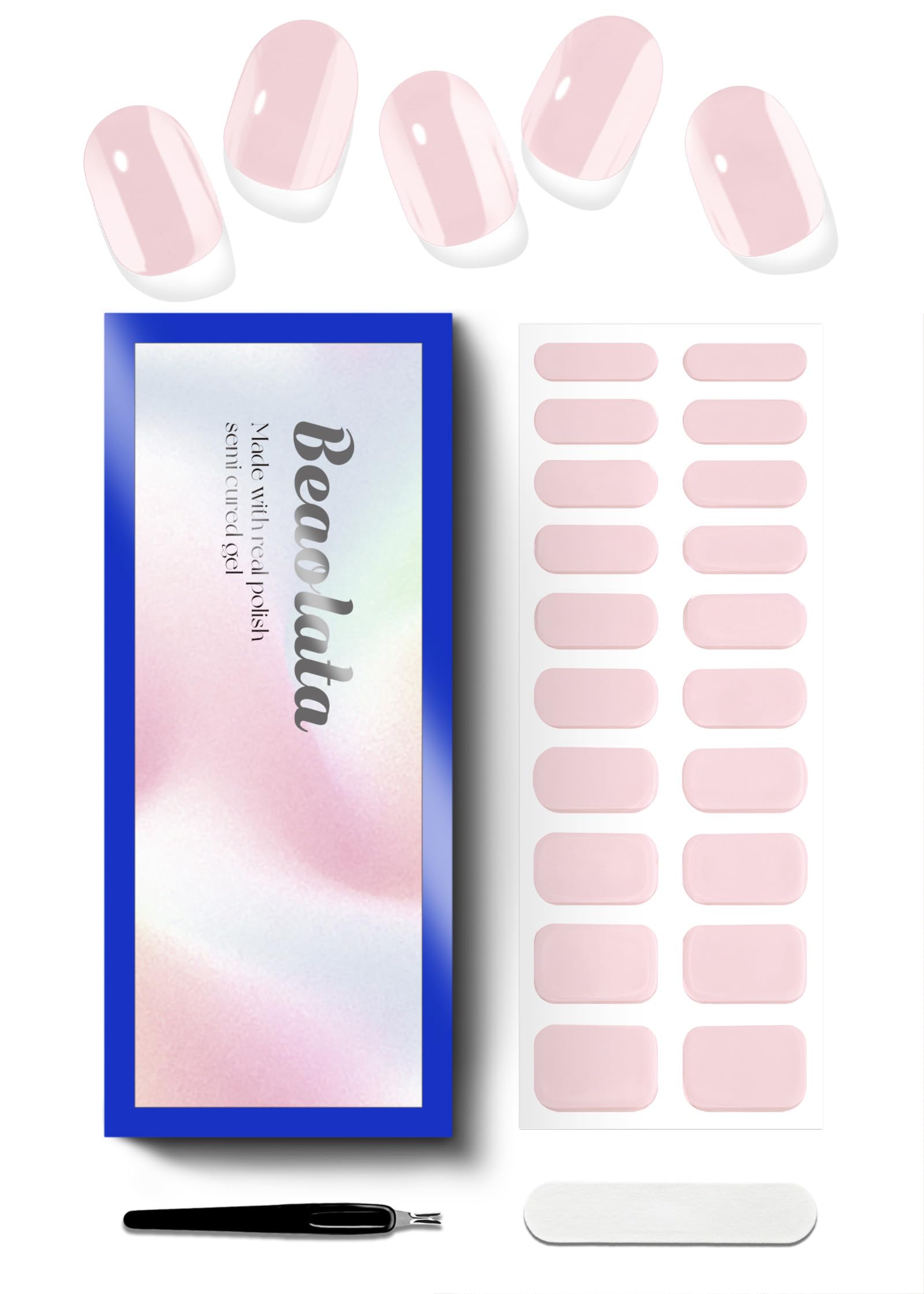 Beaolata front packaging showing Sweet Pink Enigmatic and kit contents for quick salon results