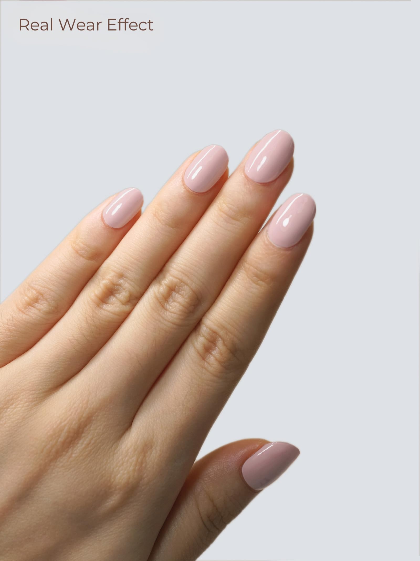 Beaolata close-up of gel strip texture showing glossy finish and smooth application benefit