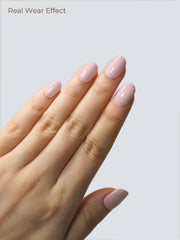 Beaolata close-up of gel strip texture showing glossy finish and smooth application benefit