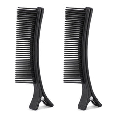 Beaupretty front view of two black clips showing professional finish and secure hold