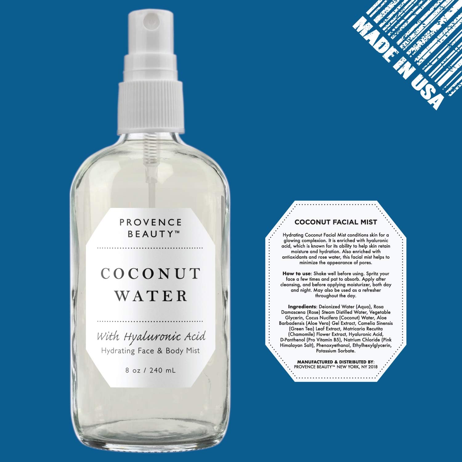 BEAUTE DE PROVENCE back label close-up showing directions and ingredient clarity benefit