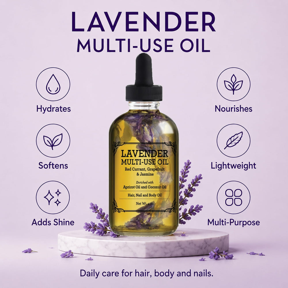 BEAUTE DE PROVENCE bottle staged by sink to show multi-use routine convenience benefit