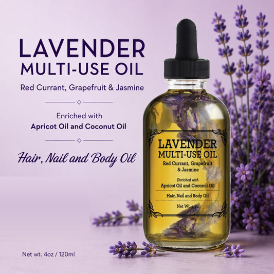 BEAUTE DE PROVENCE oil being poured to show lightweight texture and fast absorption benefit