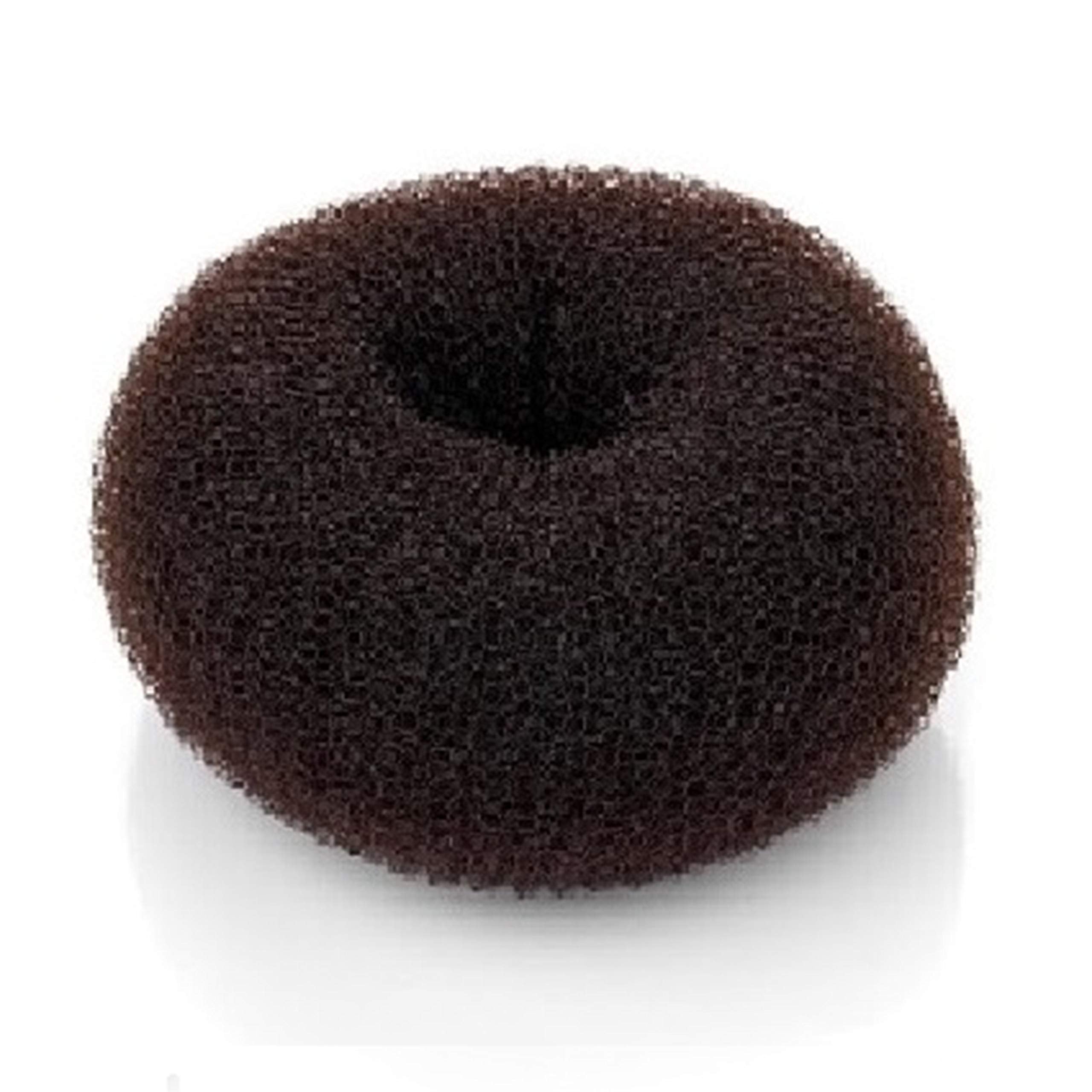 BEAUTÉ GALLERIA brown donut front view showing compact ring and neat finish benefit