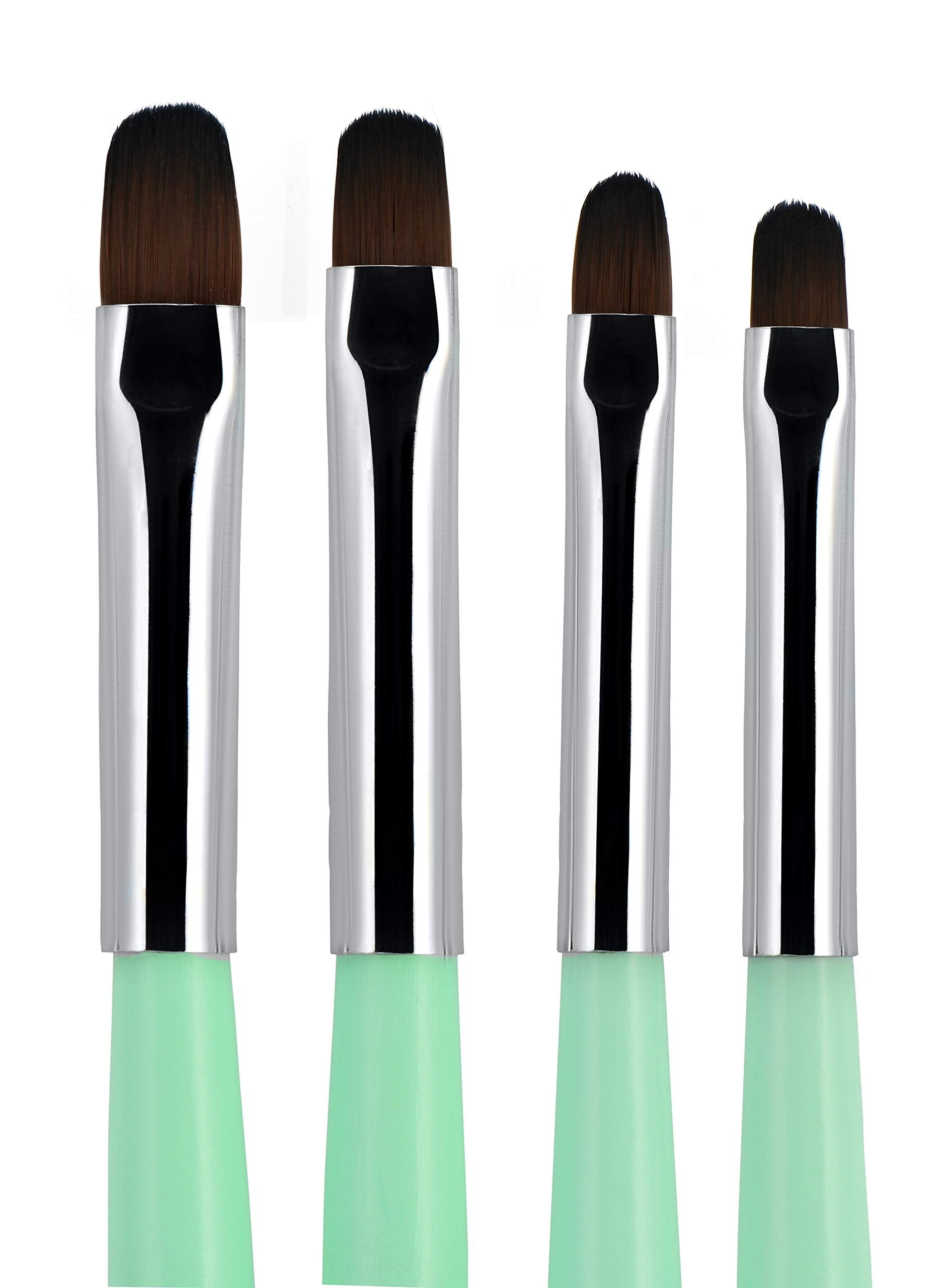 BEAUTÉ GALLERIA front packaging showing four apple-green brushes, professional look