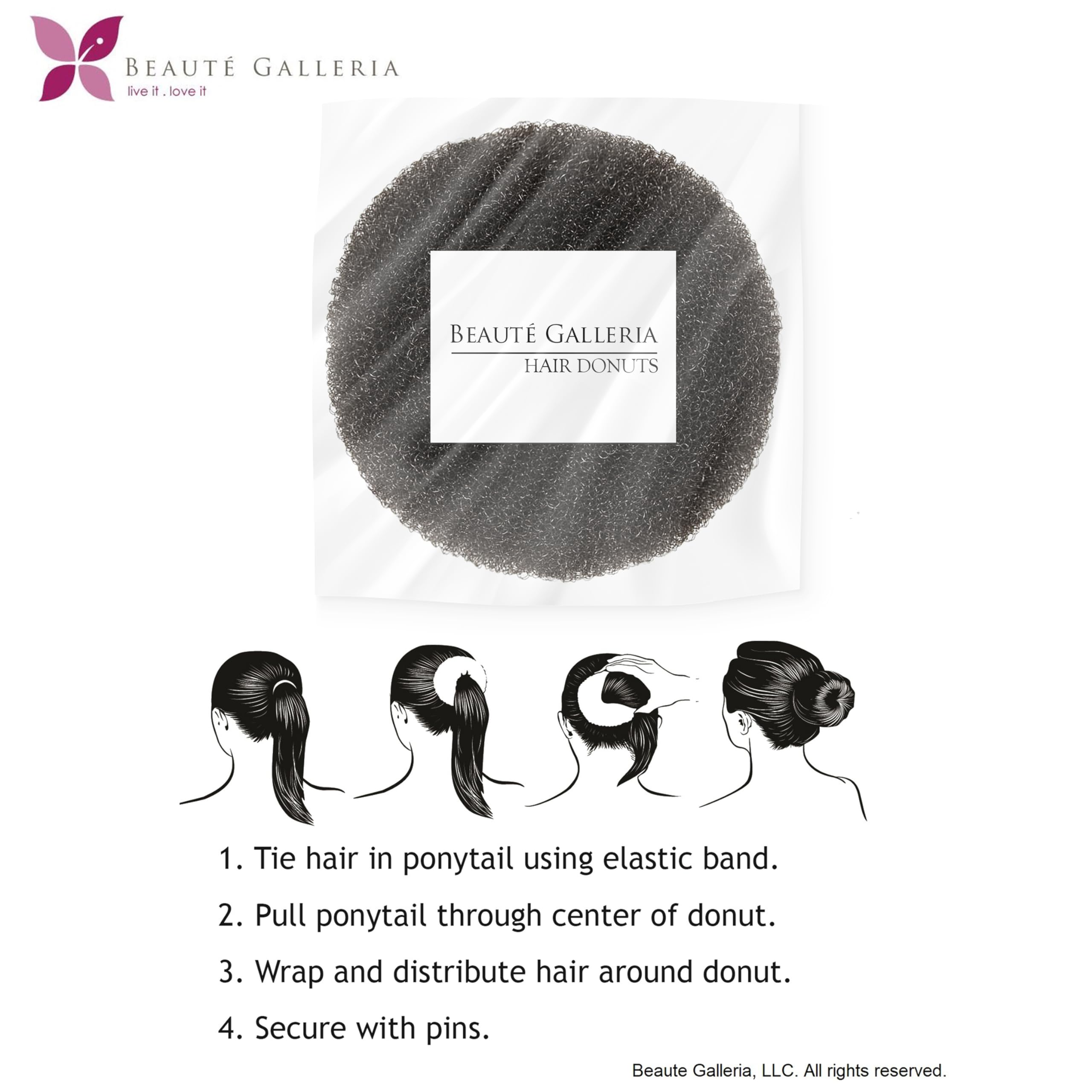 BEAUTÉ GALLERIA lifestyle bridal bun showing elegant, secure updo for events